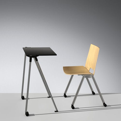 Mesa para treinamento contemporânea - WORKING - Lamm srl - em laminado / em madeira / com base metálica
