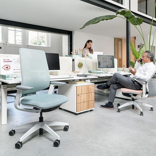 Poltronas de escritório contemporânea - SE:FLEX - Sedus - em tecido / estofada / com altura ajustável