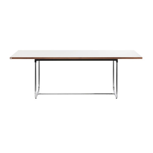 Mesa contemporânea - S 1070 - THONET - em faia / com base em aço / retangular