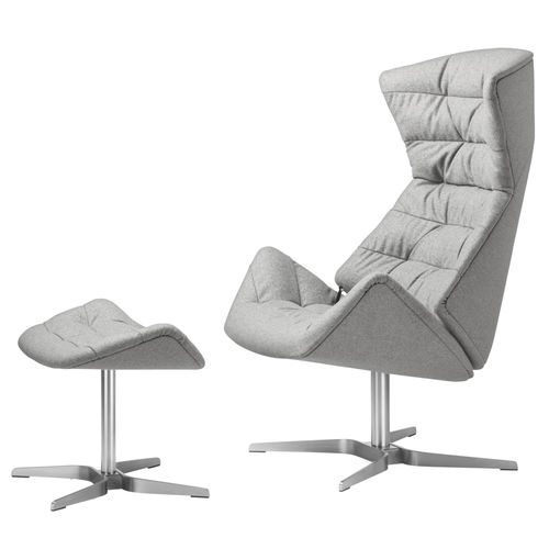 Poltrona contemporânea - 808 - THONET - em tecido / em aço / em metal cromado