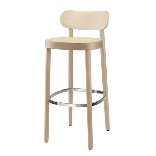 Cadeira alta contemporânea - 118 H - THONET - para ambiente interno / de vime / com base em faia