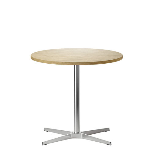 Mesa de lanchonete contemporânea - 1818 - THONET - em aço / em faia / com base em aço