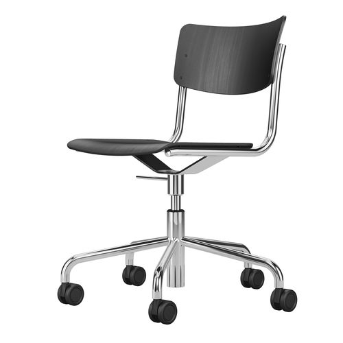 Cadeira de escritório clássica - S 43 DR - THONET - para ambiente interno / em madeira / com base em aço
