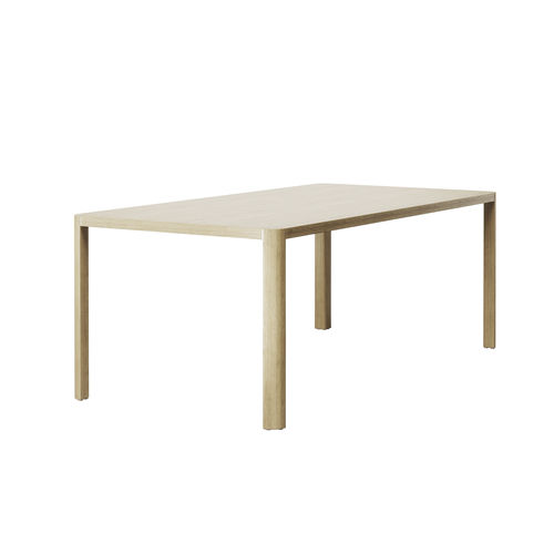 Mesa contemporânea - 1140 - THONET - em carvalho / com base em madeira maciça / retangular