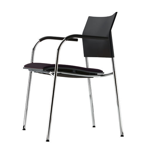 Cadeira para interlocutor contemporânea - S 360 - THONET - para ambiente interno / em aço / em metal cromado