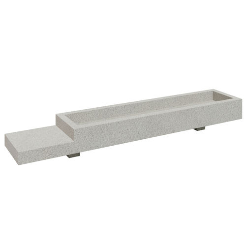 Floreira em concreto - MUL C1 - 01402 - A Amop Synergies - retangular / modular / com suporte