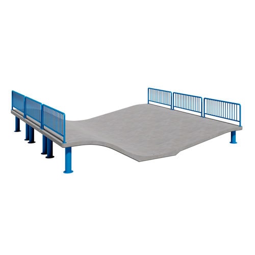 Rampa para skatepark tipo wavepark - A 01312 - A Amop Synergies - em concreto
