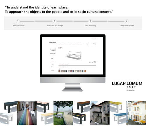 Banqueta contemporânea - LUGARCOMUM: STEEL STOOL - A Amop Synergies - com base em aço / para espaço público / para ambiente externo