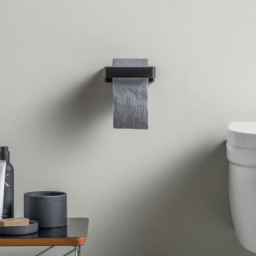 Porta-papel higiênico de parede - EVBR10 SERIES - EVER Life Design - em aço / preto / acetinado