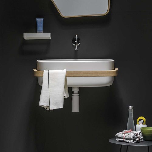 Cuba suspensa - EVLACPHUG - EVER Life Design - em CristalPlant® / em poliuretano / com toalheiro