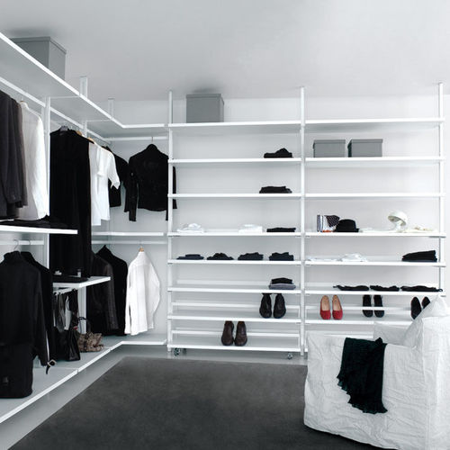 Closet de canto - PERSONAL - extendo - contemporâneo / em madeira laqueada / em vidro
