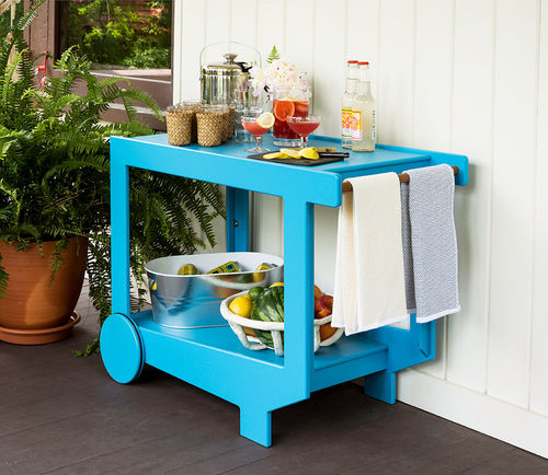 Carrinho de chá de serviço - LOLLYGAGGER BAR CART - Loll Designs - para hotel / para estabelecimento de saúde / para restaurante