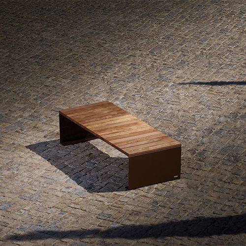 Espreguiçadeira contemporânea - ABSOLUT CARPET - CYRIA | Mobilier Urbain - em madeira / em aço termolacado / de praia
