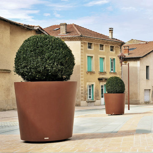 Cachepô em aço galvanizado - GLAM 3 - CYRIA | Mobilier Urbain - em aço Corten / em aço termolacado / redondo