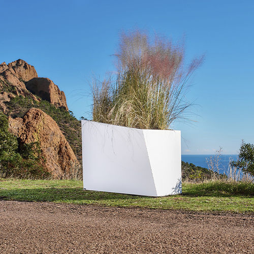Floreira em aço Corten - DEGRE9 M1 - CYRIA | Mobilier Urbain - em aço termolacado / de alta resistência / contemporânea