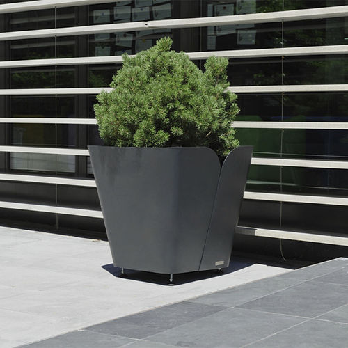 Floreira em aço Corten - ADDICTED 1 - CYRIA | Mobilier Urbain - em aço termolacado / quadrada / de alta resistência