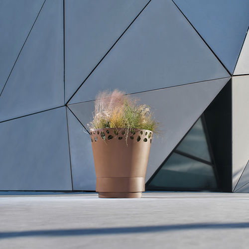 Floreira em aço Corten - GREEN PALACIO 2 - CYRIA | Mobilier Urbain - em aço termolacado / redonda / de alta resistência