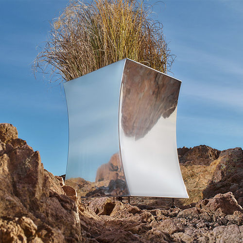 Cachepô em aço galvanizado - MISS FLOWER 2 - CYRIA | Mobilier Urbain - em aço Corten / em aço termolacado / contemporâneo