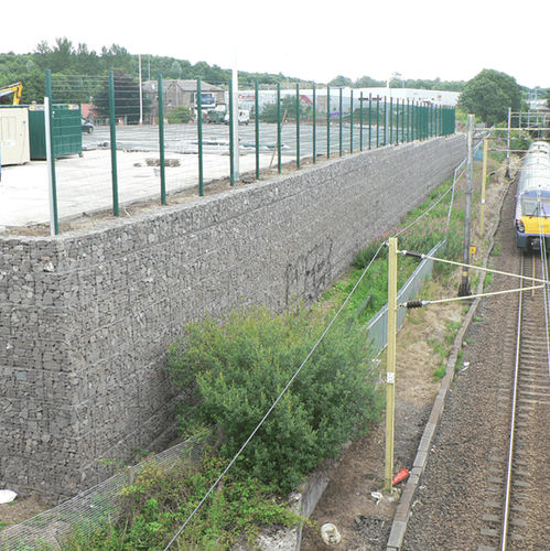 Gabião modular - TENSARTECH® ROCKWALL™ - Tensar International - de segurança / para parede / para margens dos rios