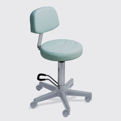 Banqueta de trabalho contemporânea - 010/S - Lemi BEAUTY & SPA - em couro sintético / com base metálica / estofada
