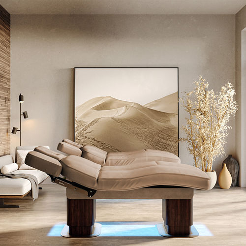 Mesa de massagem elétrica - MILANO EVO - Lemi BEAUTY & SPA - em madeira / metálica / em couro