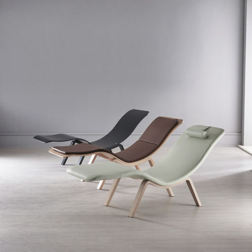 Chaise longue contemporânea - REWAVE - Lemi BEAUTY & SPA - em tecido / em couro sintético / em madeira