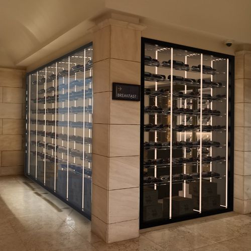 Garrafeira em acrílico - ESIGO 15 WHC1 - ESIGO - de embutir / de parede / para hotel