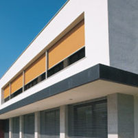 Tecido para cortinas plissadas - REFLECT AIR - Sattler AG - para proteção do sol / de cor lisa / da linha comercial