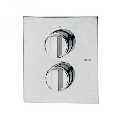 Misturador bicomando para box de banheiro - 146800/50110520/50120520 - GRB MIXERS - de embutir / termostático / em metal cromado