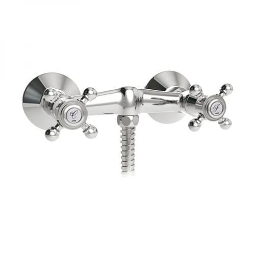 Misturador bicomando para box de banheiro - 231190 - GRB MIXERS - de parede / em metal cromado / em latão