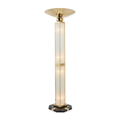 Luminária de piso - GRENOBLE GOLD - Art Deco Schneider - em vidro / Art Déco / Wire