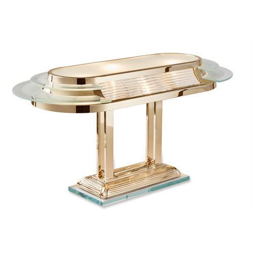 Luminária de mesa - NIZZA I GOLD - Art Deco Schneider - em latão polido / clássica / Wire