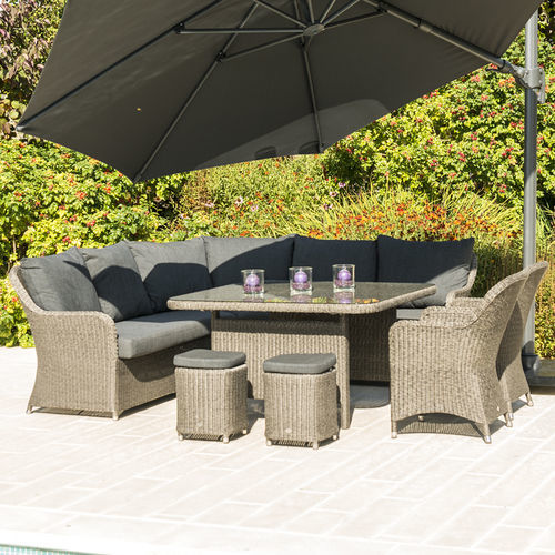 Conjunto de jardim contemporâneo - Monte Carlo - Alexander Rose - em ratã sintético / da linha residencial / de vários lugares