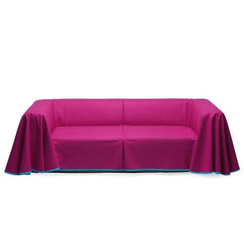 Sofá contemporâneo - CAPE - Established and sons - em tecido / laranja / rosa