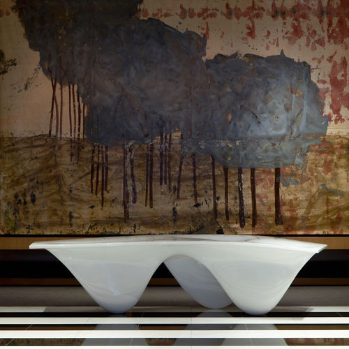 Mesa de jantar de design original - AQUA - Established and sons - em poliéster / com base em poliéster / da linha residencial