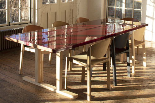 Mesa de jantar contemporânea - UDUKURI - Established and sons - em madeira de freixo / epóxi / com base em madeira