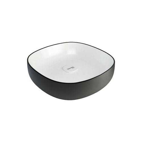 Cuba de apoio - MET42040 - Olympia - em cerâmica / quadrada / contemporânea