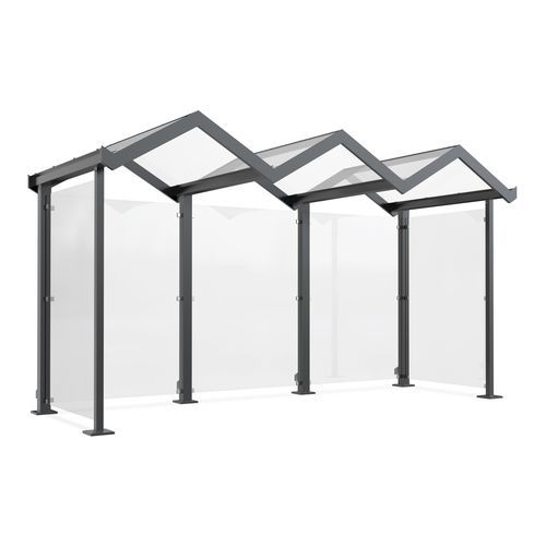 Abrigo polivalente para espaço público - Zürich Z3 - wsm Raumsysteme - para estacionamento / para centro comercial