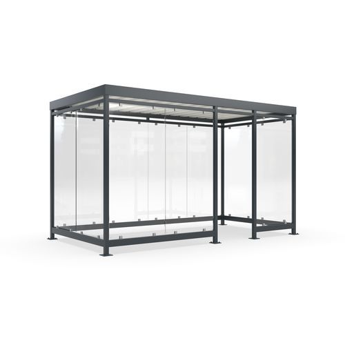 Abrigo polivalente para espaço público - Köln K4 d/c - wsm Raumsysteme - para áreas urbanas / para estacionamento
