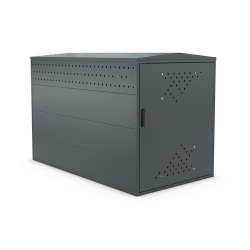 Abrigo para bicicletas com sistema de segurança - BikeBox 1 XL G - wsm Raumsysteme - modular / em aço galvanizado / para espaço público