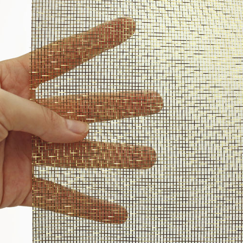 Tela metálica em latão - REFLECT  - MeshArt Dorstener Drahtwerke - para decoração de interiores / arquitetônica / com malha quadrada