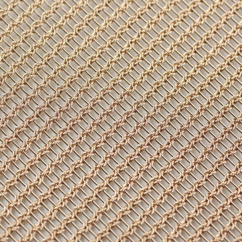 Tela metálica em bronze - FINEROPES  - MeshArt Dorstener Drahtwerke - arquitetônica / para decoração de interiores / com malha comprida