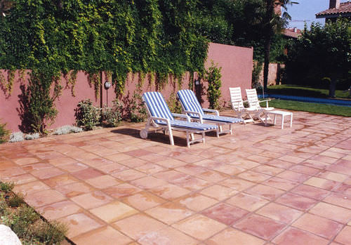 Placas de revestimento em terracota - MANUAL - Ceramica Elias - envelhecida / para ambiente externo / para piso