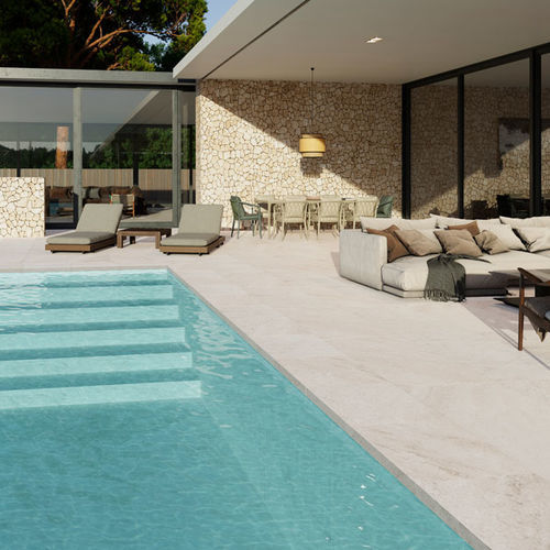 Placas de revestimento em grés porcelanato - WHITE STONE - Gresmanc - fosca / para ambiente interno / para ambiente externo