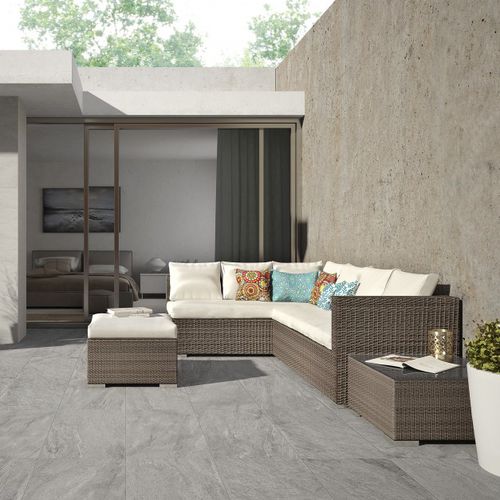 Placas de revestimento em grés porcelanato - NORMANDIA - Grupo Halcón - fosca / para ambiente interno / para ambiente externo