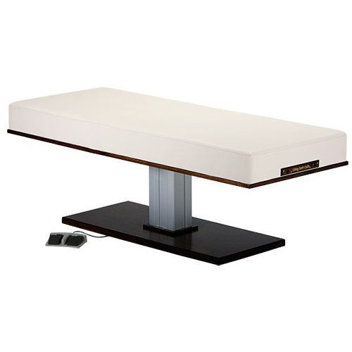 Mesa de massagem elétrica - LEC PEDESTAL FLAT TOP - Living Earth Crafts - de altura regulável / da linha comercial