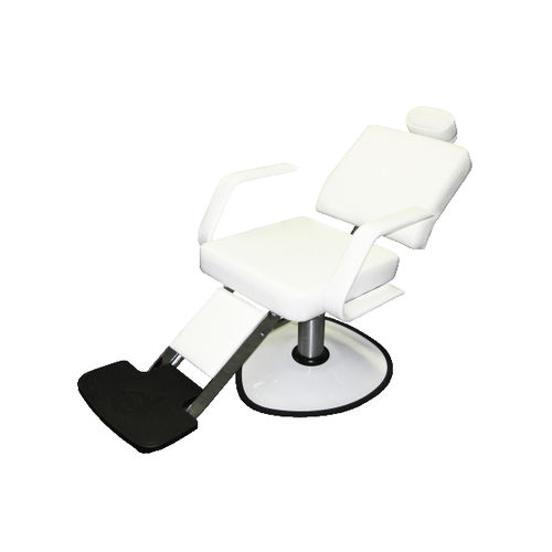 Poltrona de cabeleireiro em tecido - TARA : D41TB-LL - Belvedere - com apoio para pés / de encosto reclinável / com encosto para cabeça