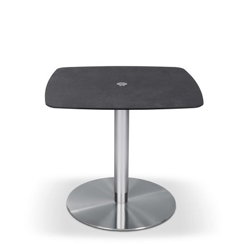 Mesa de jantar contemporânea - P431/E - Ronald Schmitt Design - em madeira maciça / em vidro / em cerâmica