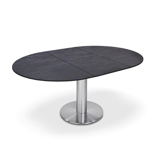 Mesa de jantar contemporânea - P4510/E LINDA - Ronald Schmitt Design - em vidro / em metal laqueado / em cerâmica