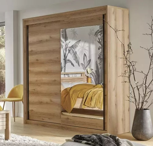 Guarda-roupa contemporâneo - FOREST - Meubles Célio - em laminado melamínico / com portas de correr / com gavetas